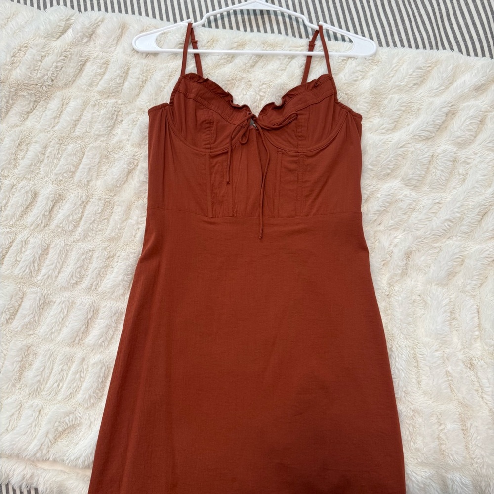 Altar'd State Terracotta Sleeveless Dress